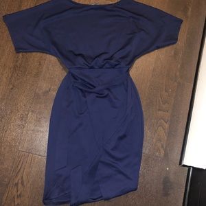 Navy blue work dress